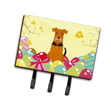 Carolines Treasures Easter Eggs Airedale Leash or Key Holder BB6041TH68